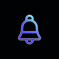 Bell blue gradient vector icon