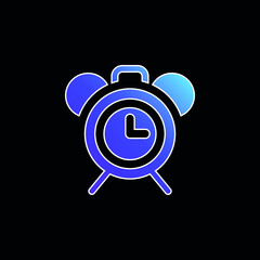 Alarm Clock blue gradient vector icon