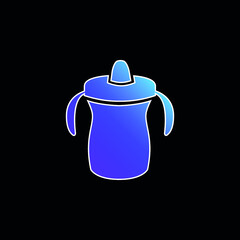 Baby Training Bottle Variant blue gradient vector icon