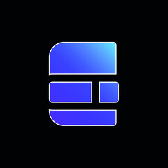 Agenda blue gradient vector icon
