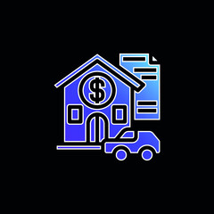 Asset blue gradient vector icon