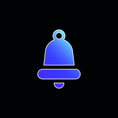 Bell blue gradient vector icon