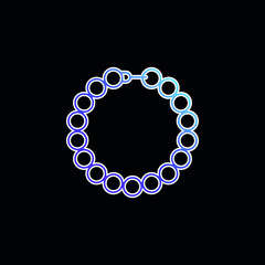 Bracelet blue gradient vector icon