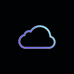 Big Cloud blue gradient vector icon