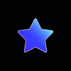 Bookmark Star blue gradient vector icon