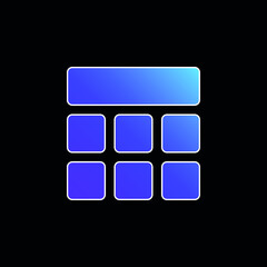 Blocks blue gradient vector icon