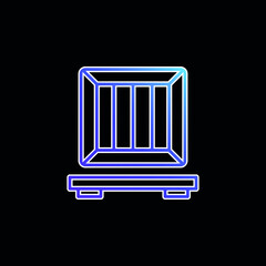 Box blue gradient vector icon