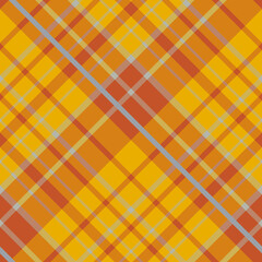 Seamless pattern in yellow, orange and grey colors for plaid, fabric, textile, clothes, tablecloth and other things. Vector image. 2