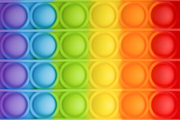 Silicone Pop it toy for children and adults close-up , anti-stress toy, trend 2021