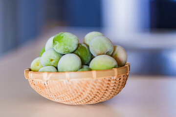 プラム　梅の実　冷凍　【 梅酒 仕込み イメージ 】
