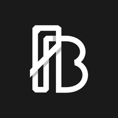 Letter B Building Minimalist Logo Design