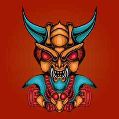 cute alien illustration