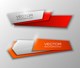 Design shape Origami vector banner