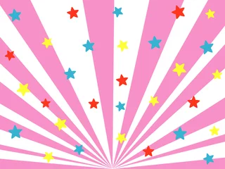 Foto op Plexiglas Kinderkamer Glitter Straling Behang (Kinderen)