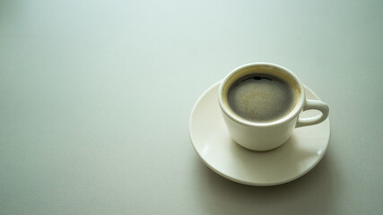 A cup of coffee on the table