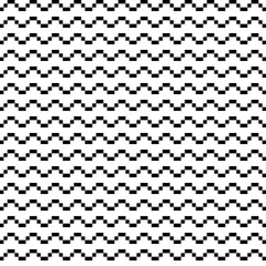 Pixel waves pattern. Seamless and vector simple ornament.