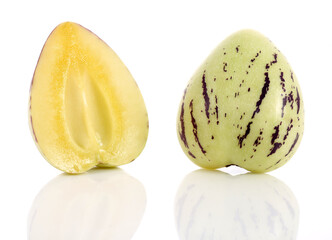 Melon fruit (Pepino dulce) Poire-melon, concombre doux.