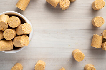 Sweet Brazilian peanut called Paçoca. From June Celebration