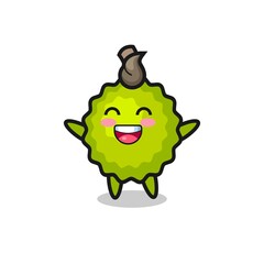 happy baby durian cartoon character