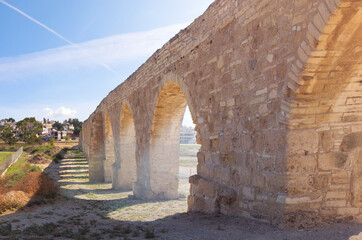 Aqueduct Kamares. Larnaca, Cyprus.