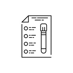 Medical analysis olor line icon. Pregnancy. Pictogram for web page, mobile app, promo.