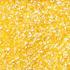uncooked coarse cornmeal close up