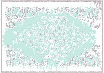 Antique traditional classic rug pattern design distressed texture background. Antique traditional classic rug pattern design distressed texture background. Tie dye texture modern floor in vector 