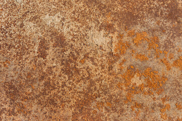 Rusty textured metal background. Copy space for designers