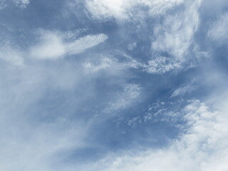 blue sky with clouds nature day