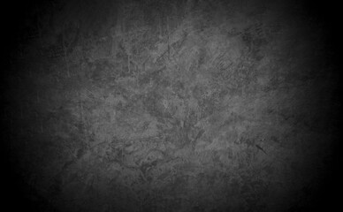 Old wall texture cement dark black gray  background abstract grey color design are light with white gradient background.