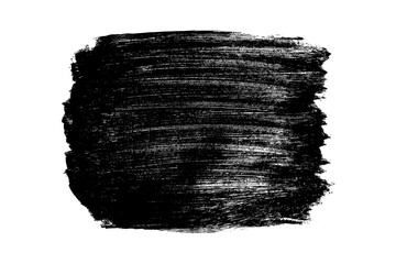 Black brush strokes isolated on white. Ink splatter. Paint droplets. Digitally generated image. Vector design elements, illustration, EPS 10.