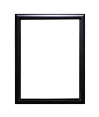 simple narrow black picture frame isolated