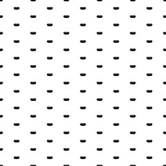 Fototapeta na wymiar Square seamless background pattern from black hotdog symbols. The pattern is evenly filled. Vector illustration on white background