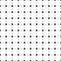 Square seamless background pattern from black discussion symbols are different sizes and opacity. The pattern is evenly filled. Vector illustration on white background