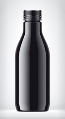 Non-transparent Plastic Bottle on background. 