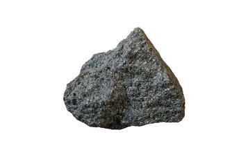 Raw perlite rock isolated on white background. an amorphous volcanic glass.