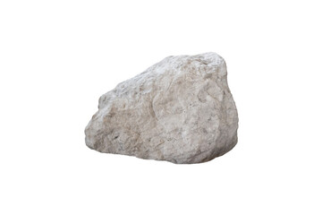 Gypsum or Selenite rock stone isolated on white background.