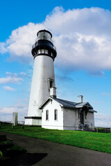 Fototapeta na wymiar Yaquina Head Lighthouse is located on the Oregon Coast, near Newport.USA