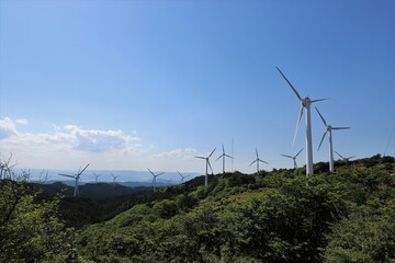 青山高原の風車群