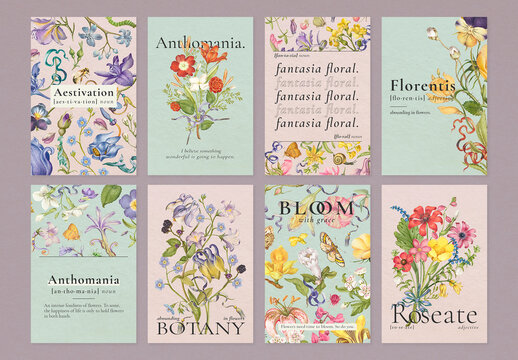Editable Beautiful Floral Layout