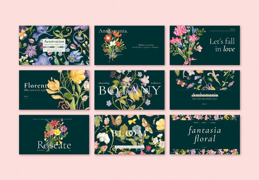 Editable Aesthetic Floral Layout for Blog Banner