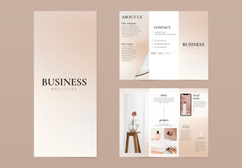 Tri Fold Business Brochure Layout