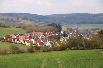 Fototapeta na wymiar Blick auf den Ort Weil der Stadt im Landkreis Böblingen