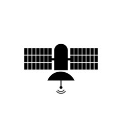 Satellite icon isolated on white background
