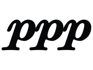 Black music symbol of dynamic pianississimo