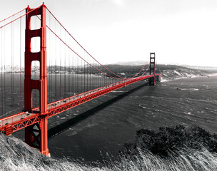 The Gold Gate Bridge is a suspension bridge over the Golden Gate. It connects the city of San...