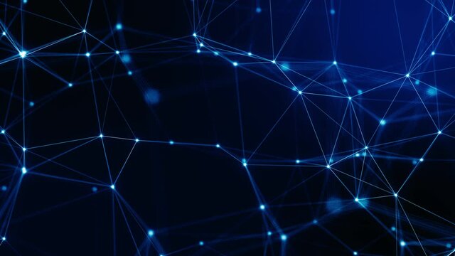 cyber technology network concept.business network.
