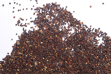 grain rape on white background