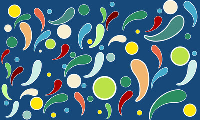 abstract colorful banner template design