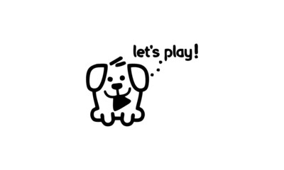 Fototapeta premium dog line art 29